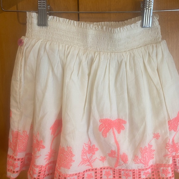 Scotch and Soda Neon Ecru Embroidered Skirt MSRP $96 Size 8 kids - Picture 4 of 8